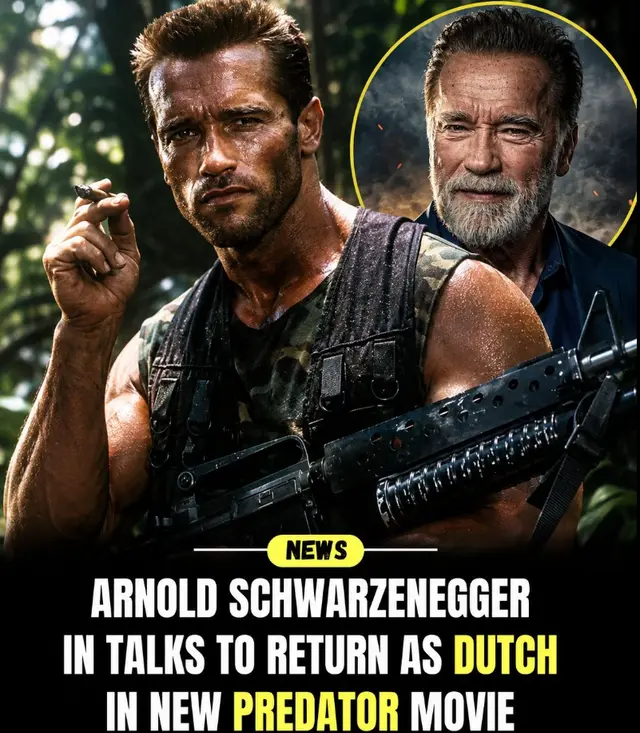 Featured image for  Arnold Schwarzenegger Could Return as Dutch in Predator